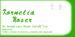 kornelia moser business card